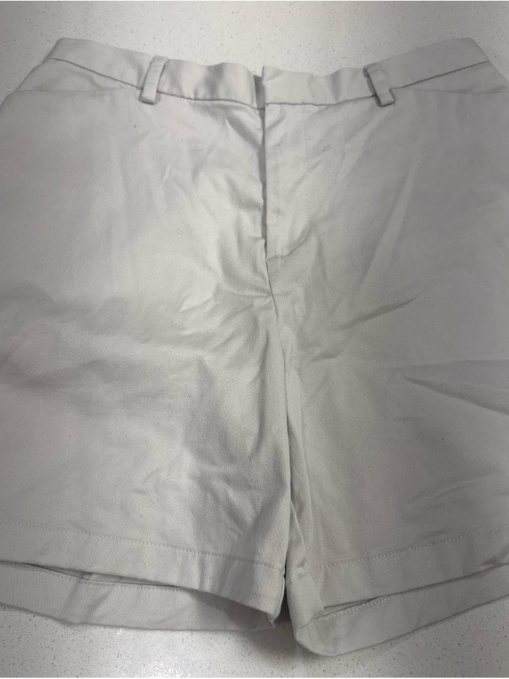 Dockers Cream Flat-Front Men's Shorts